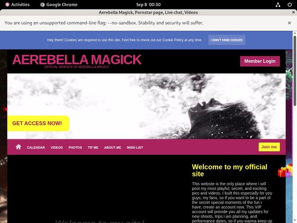 Aerebella Magick With Zombaio Aerebella Magick With Zombaio