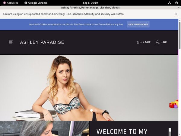 Ashleyparadise.modelcentro.com Receive Discount