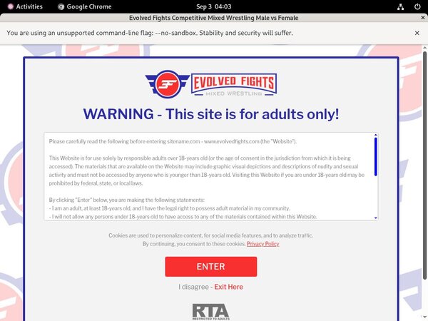 Evolvedfights.com Membership