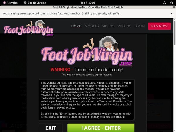 Foot Job Virgin Limited Discount