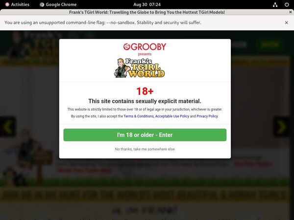 Franks T-Girl World Porn Passwords