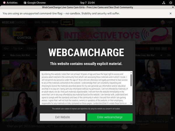 Free Account On Webcamcharge.com