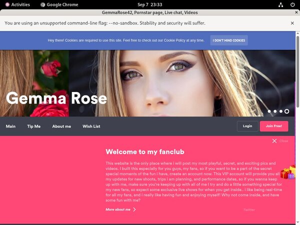 GemmaRose42 Passwords 2017