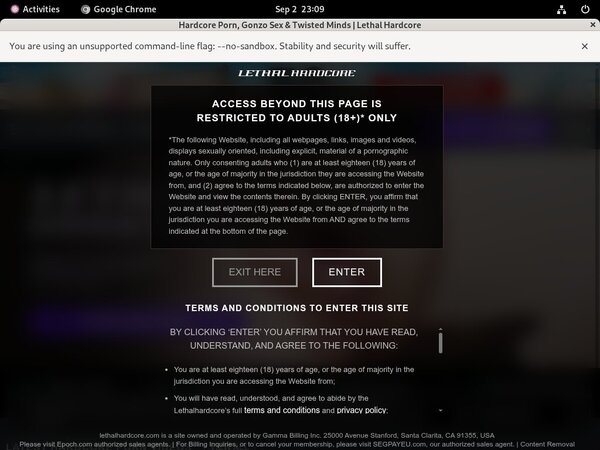 Lethal Hardcore Free User