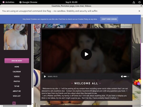 Login Courtnie Free
