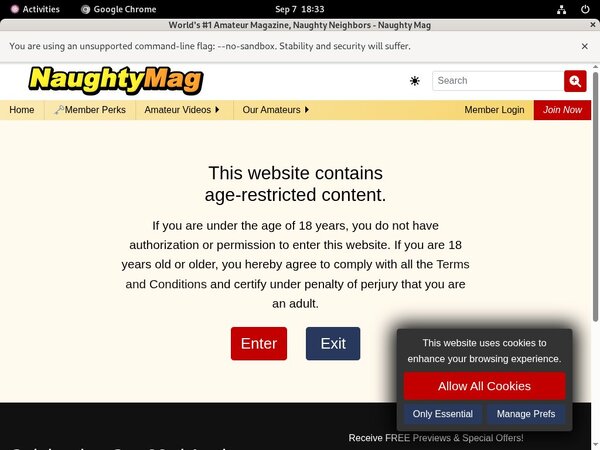 Naughty Mag Free Trial Member