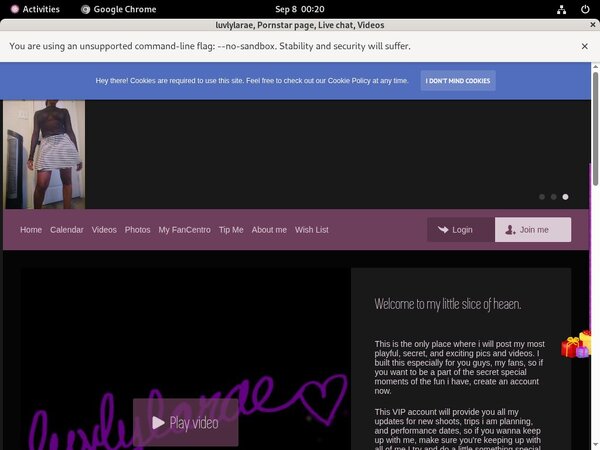 New Luvlylarae Password
