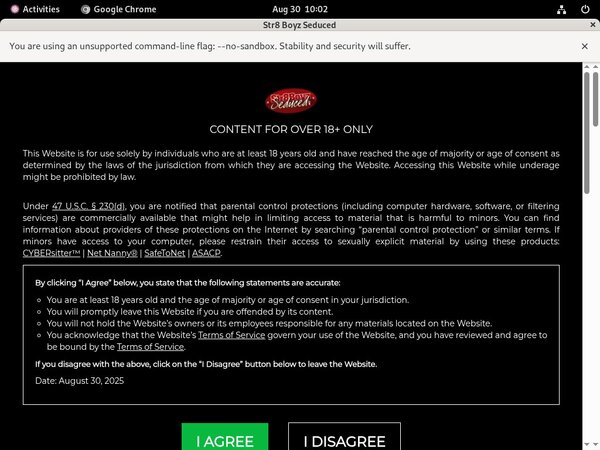 Seduced Boyz Str8 Login Codes
