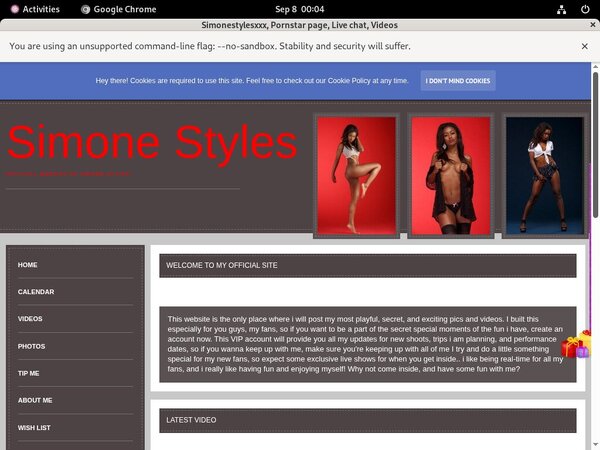 Simonestylesxxx.modelcentro.com Porn Account