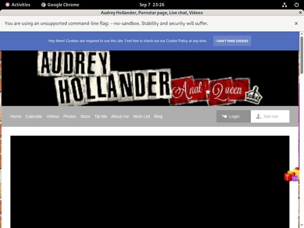 Theaudreyhollander.com User Name