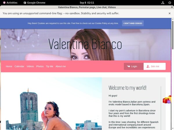 Valentina Bianco With Online Check