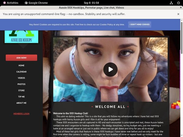 Aussie XXX HookUps Login