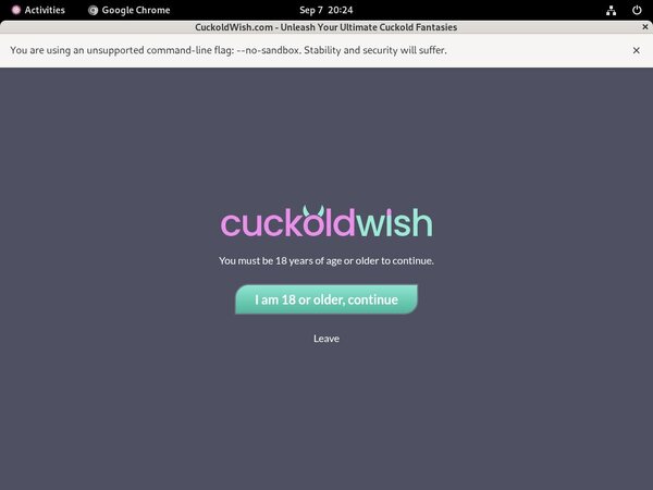Cuckold Wish Account Logins