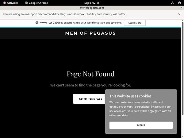 Menofpegasus.com Discount Setup