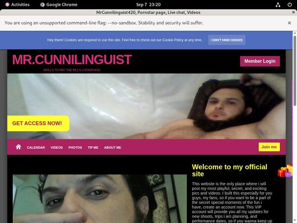 MrCunnilinguist420 Free Id