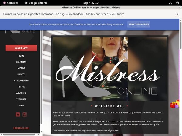 MistressOnline Twitter